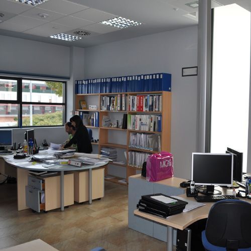 Fotografía del interior de la oficina