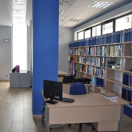 Fotografía del interior de la oficina